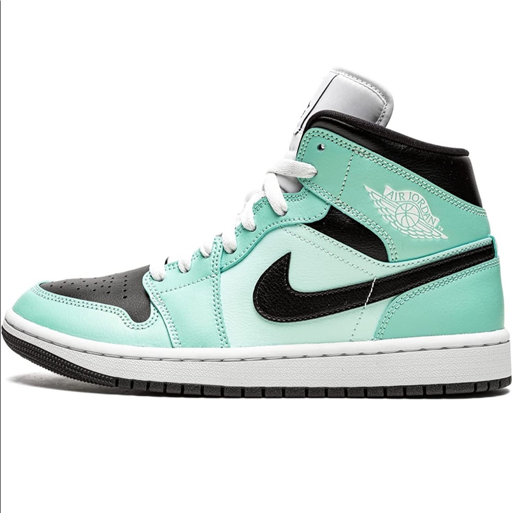 NIKE AIR JORDAN 1 MID AQUA/BLACK